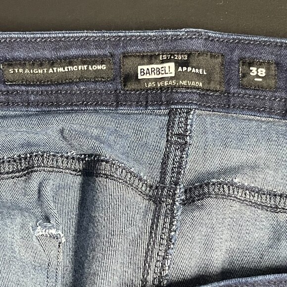 Barbell Apparel Men’s Straight Athletic Fit Jeans Size 38 Long - Picture 3 of 11